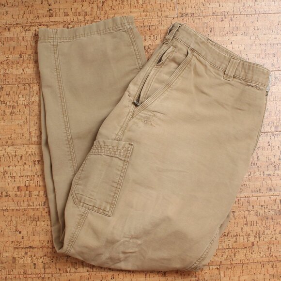 Columbia‎ Khaki Pants Mens 38 Tan Distressed - Picture 1 of 13